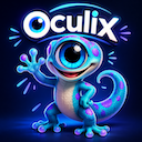 OculiX gecko logo